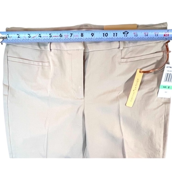 GIBSON LATIMER Women’s Pants, sits below waist, skinny fit, Khaki Color, Size 8 - Picture 8 of 12